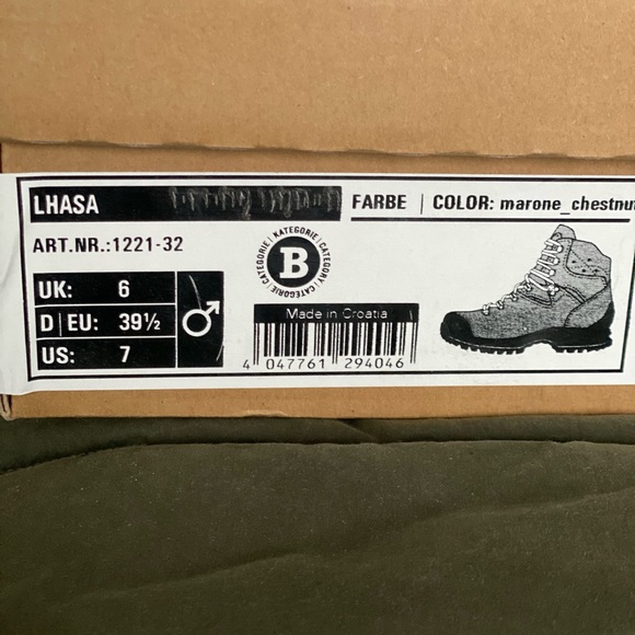 NIB - Hanwag Lhasa Yak Leather Hiking boots, Mens UK6/US7 or W size US7.5 - Picture 5 of 12